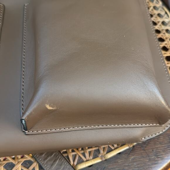 Marni Light Brown Dark Tan Bandoleer Double 2-in-1 Crossbody Bag - Picture 12 of 12